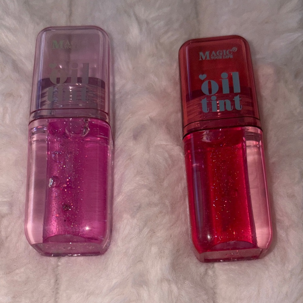 Magic Oil Tint Duo - Pink & Red Gloss set of 2 new